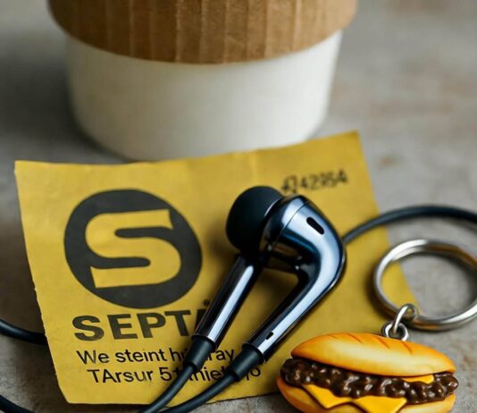 Which Wireless Earbuds Offer the Best Value in 2025? Blurry earbuds on crumpled SEPTA ticket, spilled coffee, cheesesteak keychain.