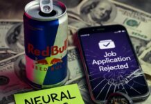 Machine Learning Jobs: How to Enter the Field in 2025 Red Bull on bills, cracked phone says rejected, dinosaur in headphones, neon note: NEURAL NETS OR BUST.