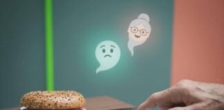 Tech Tips for Seniors: Simplifying Technology for Older Adults Old hand fumbles phone, bagel, and tangled cables.