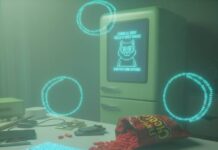 Maximize Your Tech Setup: Essential Tips for 2025 Holographic keyboard on cluttered desk with Cheetos and meme fridge.