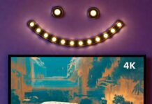What Makes the Best 4K TVs in 2025? Our Complete Guide TV with burrito on remote, candle shadows, wonky LED smiley face. Teal-mustard glitch vibe.